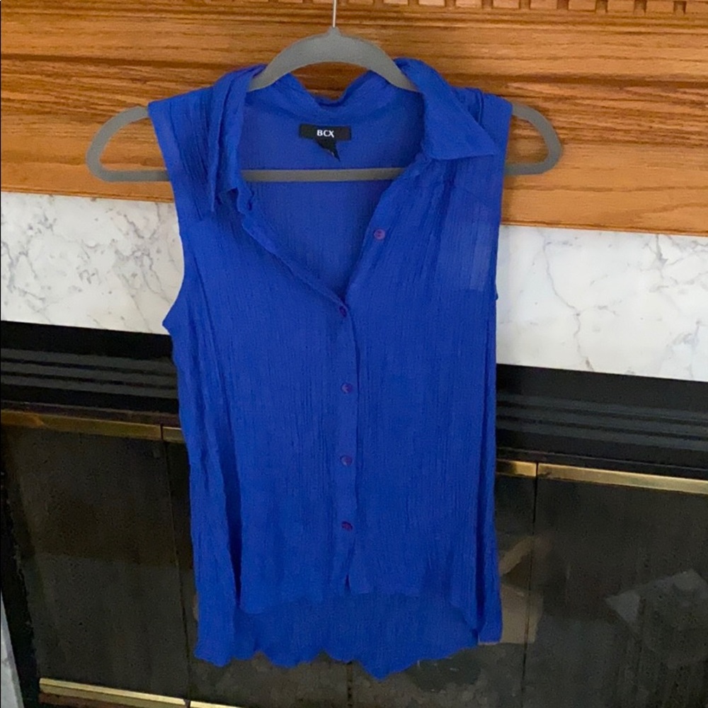 Hi-low blouse